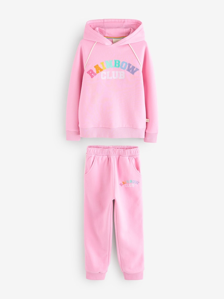 Little Bird by Jools Oliver Rainbow Club Hoodie and Joggers Set - Image 5 of 7