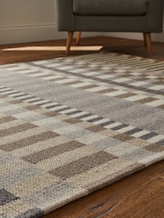 Greige Arden Blocks Rug - Image 2 of 5