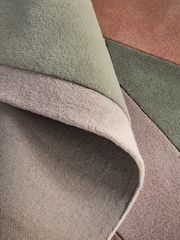 Sage Green Rhea Cut Shapes Rug - Image 4 of 5