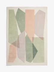 Sage Green Rhea Cut Shapes Rug - Image 5 of 5