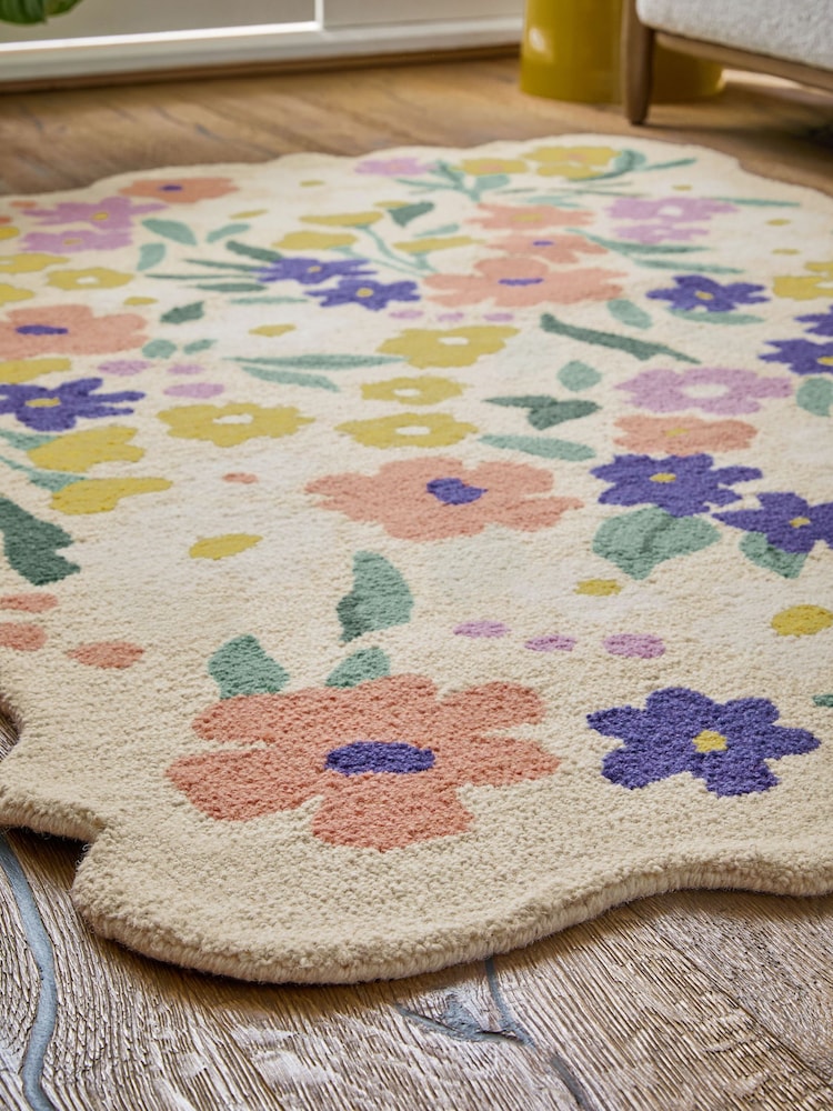 Multi Bright Carter Floral Rug - Image 2 of 5