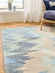 Blue Island Abstract Rug - Image 3 of 6