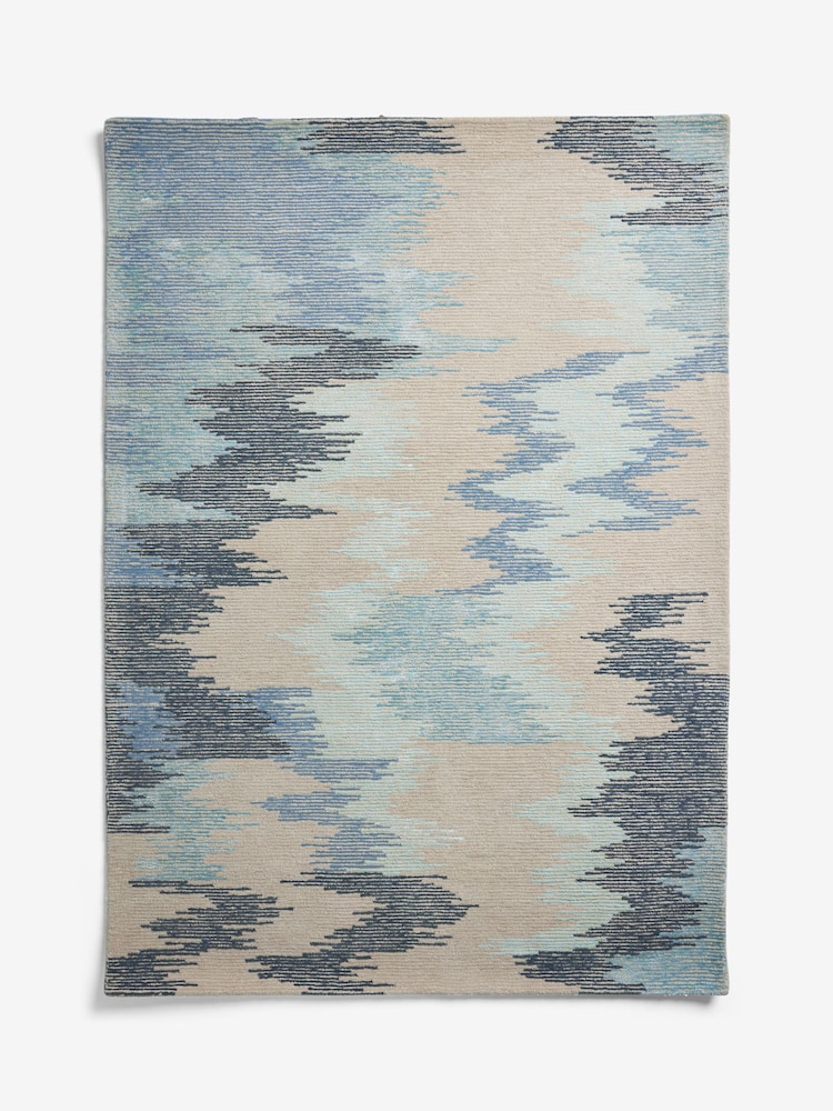 Blue Island Abstract Rug - Image 6 of 6