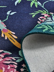 Blue/Pink Emporium Birds Rug - Image 3 of 5