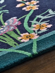 Blue/Pink Emporium Birds Rug - Image 4 of 5