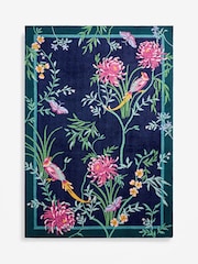Blue/Pink Emporium Birds Rug - Image 5 of 5