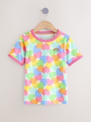 Little Bird by Jools Oliver Pink/Purple Short Sleeve Colourful T-Shirts 2 Pack - Image 2 of 8