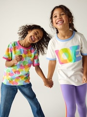 Little Bird by Jools Oliver Pink/Purple Short Sleeve Colourful T-Shirts 2 Pack - Image 5 of 8