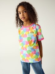 Little Bird by Jools Oliver Pink/Purple Short Sleeve Colourful T-Shirts 2 Pack - Image 7 of 8