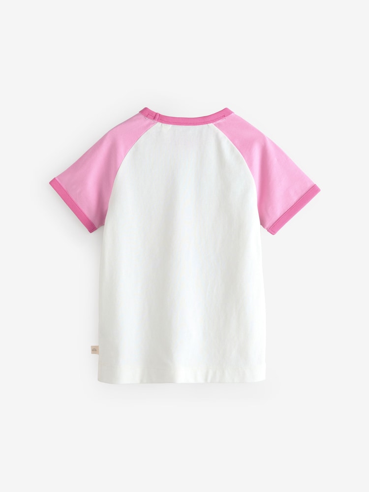 Rosa - Little Bird by Jools Oliver Rainbow Raglan Short Sleeve T-Shirt - Imagen 2 de 7