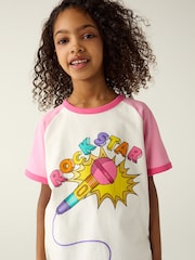 Rosa - Little Bird by Jools Oliver Rainbow Raglan Short Sleeve T-Shirt - Imagen 4 de 7