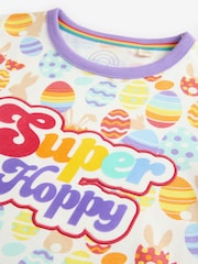 Little Bird by Jools Oliver Lilac Purple Colourful Short Sleeve Super Hoppy T-Shirt - Image 3 of 7