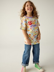 Little Bird by Jools Oliver Lilac Purple Colourful Short Sleeve Super Hoppy T-Shirt - Image 6 of 7