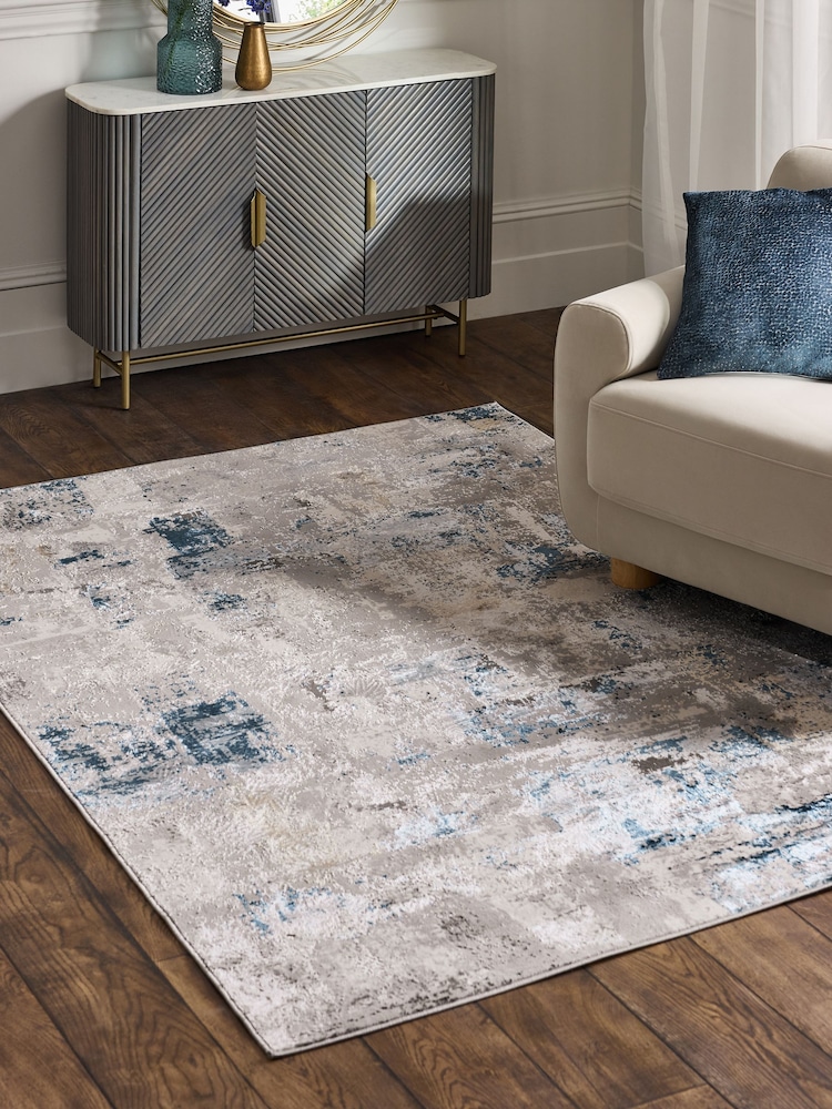 Blue Elena Abstract Rug - Image 1 of 5