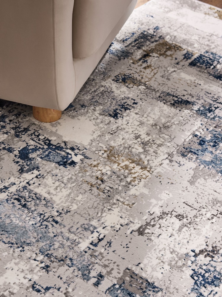 Blue Elena Abstract Rug - Image 2 of 5