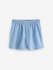 Bande bleue - Short100léger % coton à enfiler Denim - Image 5 de 7