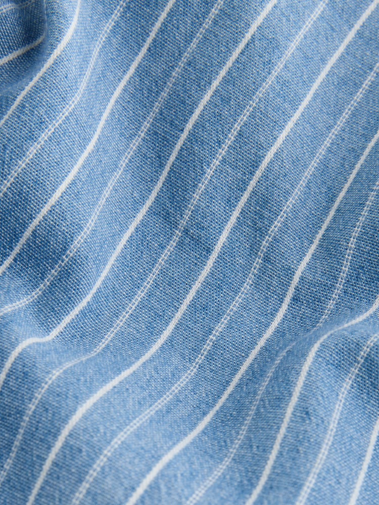 Bande bleue - Short100léger % coton à enfiler Denim - Image 7 de 7