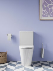 Britton Bathrooms White Sphere Rimless Close Coupled WC Toilet - Image 1 of 4
