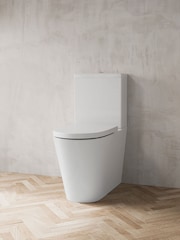 Britton Bathrooms White Sphere Rimless Close Coupled WC Toilet - Image 4 of 4