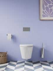 Britton Bathrooms White Sphere Rimless Wall Hung WC Toilet - Image 1 of 5