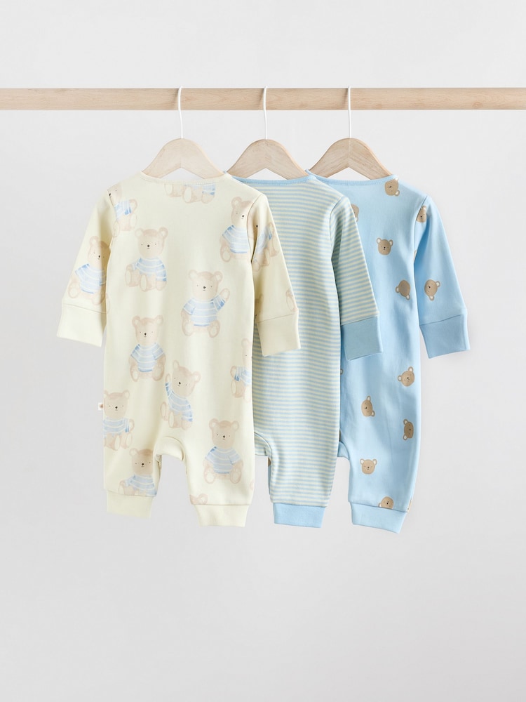 Blau - Baby-Schlafanzüge mit Bärenmotiv im 3er-Pack (0–2 J.) - Bild 2 von 12 Blau - Baby-Schlafanzüge mit Bärenmotiv im 3er-Pack (0–2 J.) - Bild 2 von 12