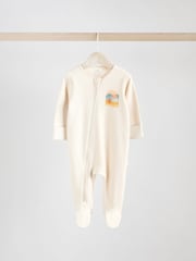 Minerali - Baby Two Way Zip 100% Cotton Sleepsuits 4 Pack (0mths-2yrs) - Slika 2 iz 13