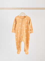 Minerali - Baby Two Way Zip 100% Cotton Sleepsuits 4 Pack (0mths-2yrs) - Slika 5 iz 13