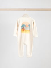 Minerali - Baby Two Way Zip 100% Cotton Sleepsuits 4 Pack (0mths-2yrs) - Slika 7 iz 13