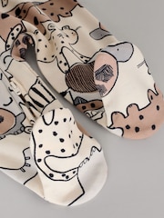 Brown/Cream Two Way Zip Baby Sleepsuits 3 Pack (0mths-2yrs) - Image 10 of 13