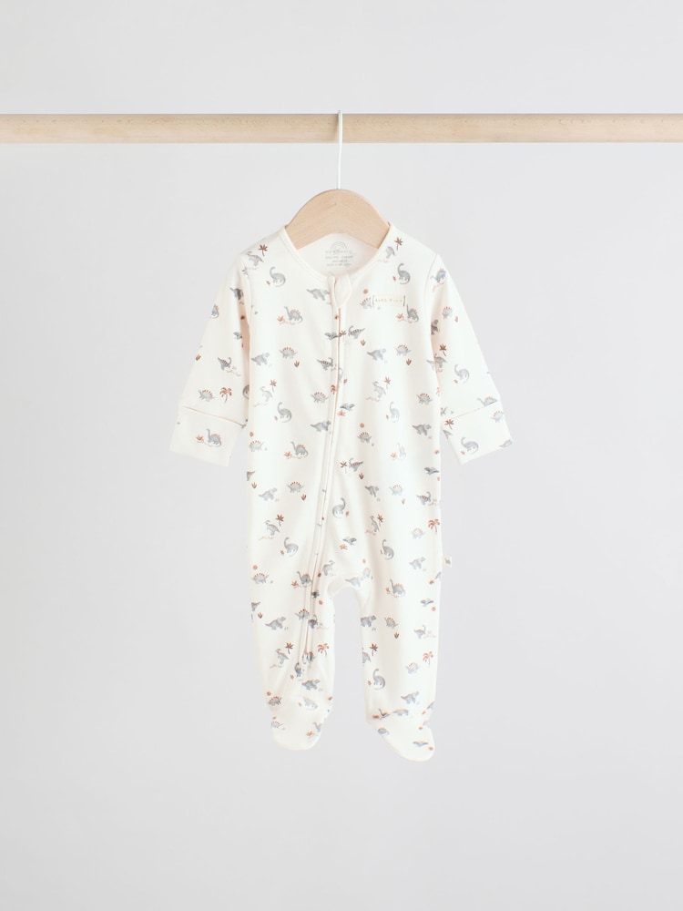 Gris - Dors-bien bébé 100% coton zippés en deux sens 3 Lot (0-2ans) - Image 10 de 10