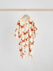 Multi Two Way Zip Baby Sleepsuits 3 Pack (0mths-2yrs) - Image 3 of 12