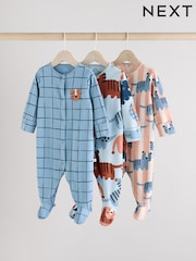 Navy Baby Sleepsuits 3 Pack (0mths-2yrs) - Image 15 of 15