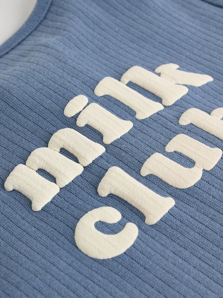 Blue Baby Slogan Sleepsuits 3 Pack (0-2yrs) - Image 16 of 18