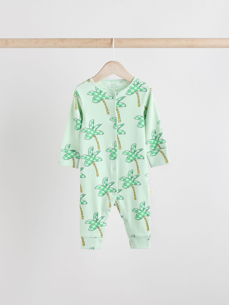 Groen - Verpakking van 3 felgekleurde baby ananas babypyjama's (0 mnd - 3 jr) - Image 6 of 12