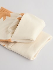 Navy/Camel Baby Two Way Zip Footless 100% Cotton Sleepsuits 3 Pack (0mths-3yrs) - Image 11 of 13