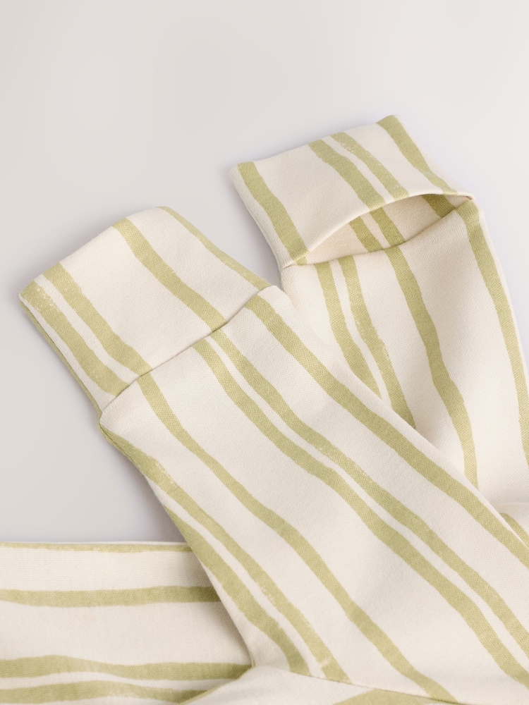 Ecru/Green Little Man Baby Sleepsuit (0mths-2yrs) - Image 9 of 12