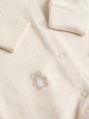 Neutral Baby Embroidered Sleepsuits 3 Pack (0-2yrs) - Image 9 of 12