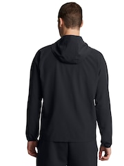 Under Armour Black Stretch Woven Windbreaker - Image 2 of 4