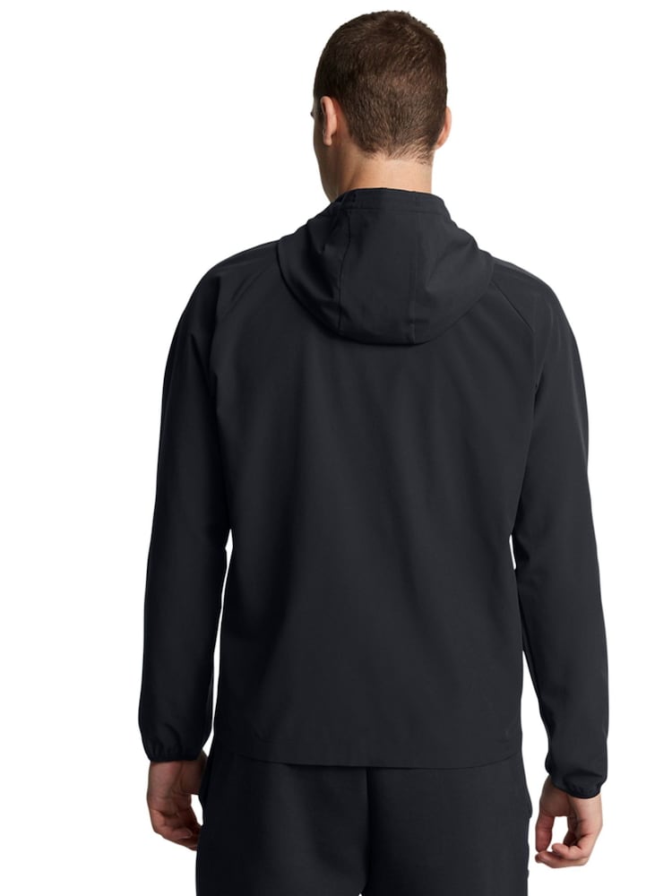 Under Armour Black Stretch Woven Windbreaker - Image 2 of 4