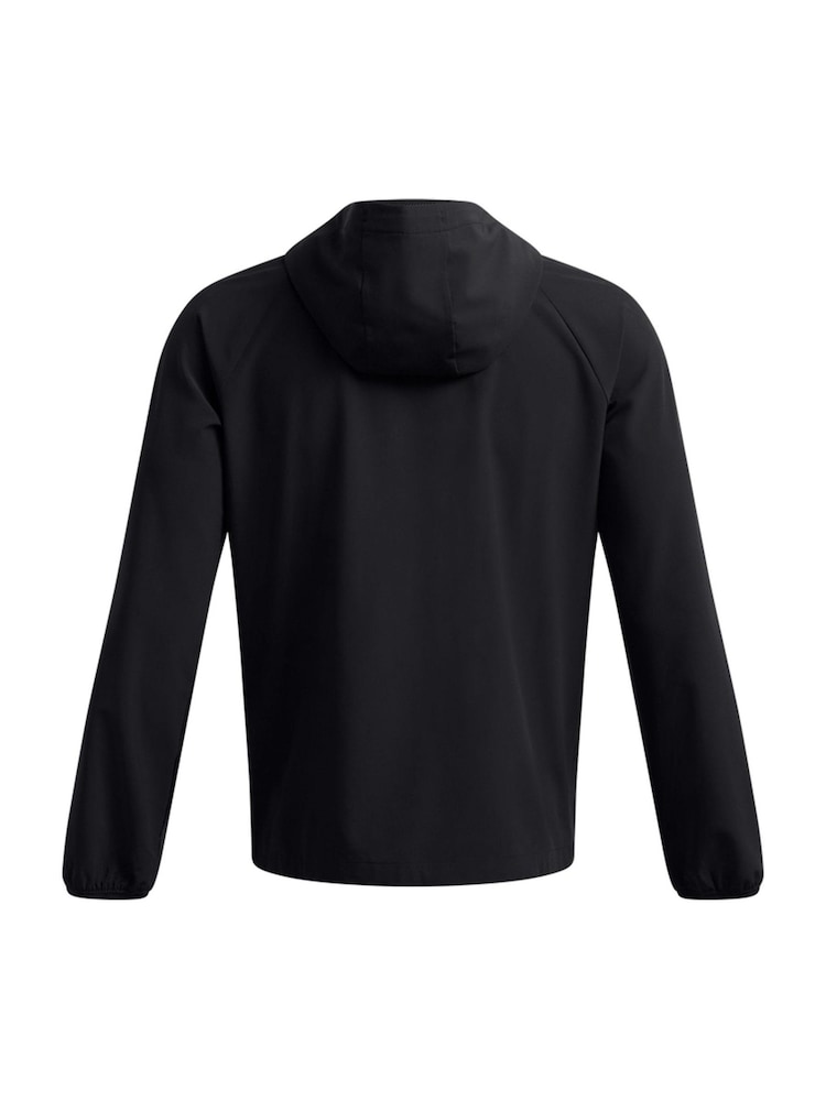 Under Armour Black Stretch Woven Windbreaker - Image 4 of 4