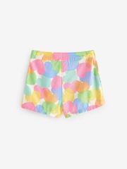 Little Bird by Jools Oliver Multi Rainbow Confetti Heart Twill 100% Cotton Skort - Image 5 of 7