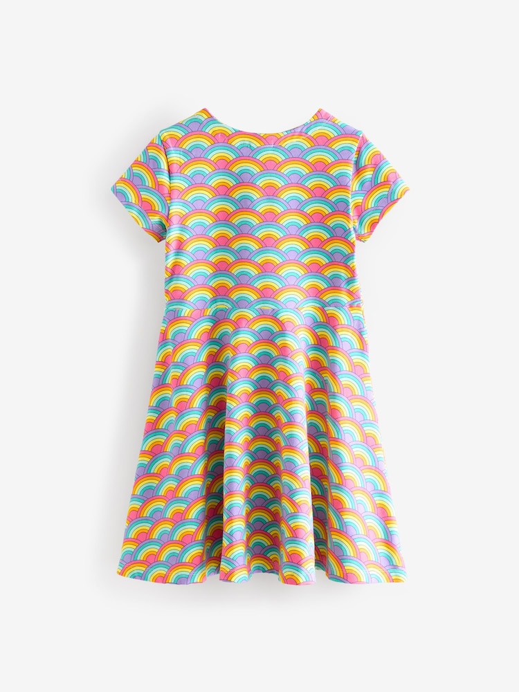 Rose/Violet - Robe patineuse Little Bird by Jools Oliver multicolore à manches courtes - Image 6 of 7