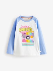 Little Bird by Jools Oliver Rainbow Raglan Short Sleeve T-Shirt - Imagen 1 de 6