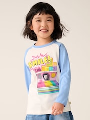 Little Bird by Jools Oliver Rainbow Raglan Short Sleeve T-Shirt - Imagen 4 de 6