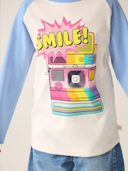 Little Bird by Jools Oliver Rainbow Raglan Short Sleeve T-Shirt - Imagen 5 de 6