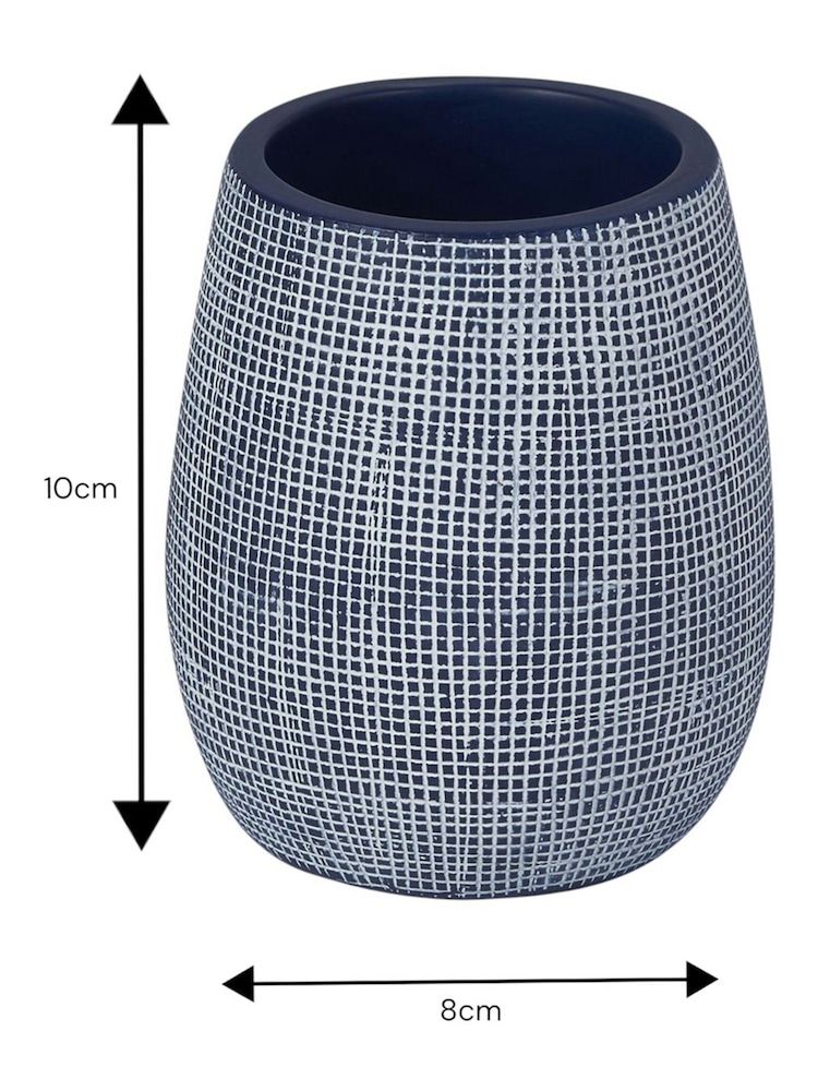 Showerdrape Navy Denim Collection Tumbler - Image 3 of 3 Showerdrape Navy Denim Collection Tumbler - Image 3 of 3