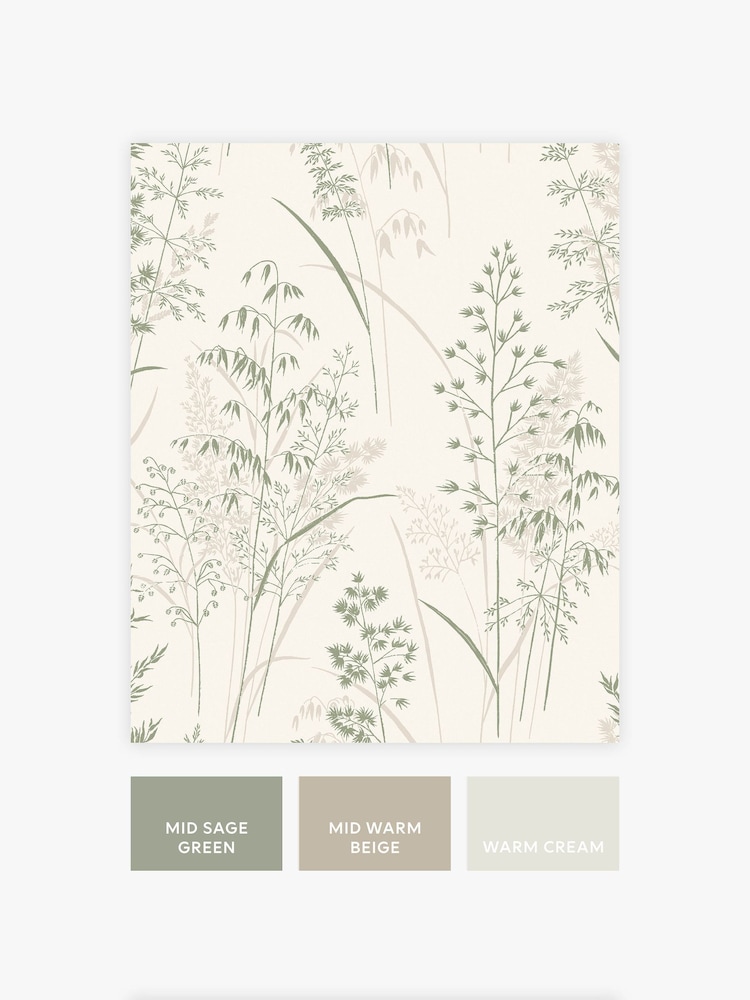 Natural Green Leaf Springs 10M Wallpaper - Image 4 of 4