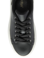 Lotus Black Lace Up Trainers - Image 4 of 4