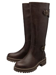 Lotus Brown Knee High Boots - Image 2 of 4