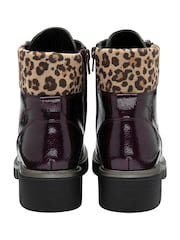 Lotus Purple Patent Ankle Boots - Image 3 of 4